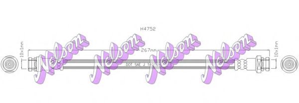 Тормозной шланг Brovex-Nelson H4752