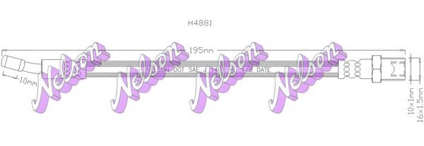 Тормозной шланг Brovex-Nelson H4881
