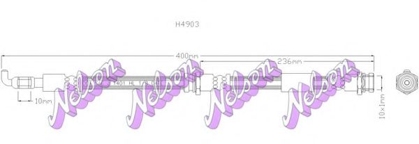 Тормозной шланг Brovex-Nelson H4903