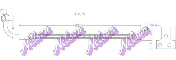 Тормозной шланг Brovex-Nelson H4916