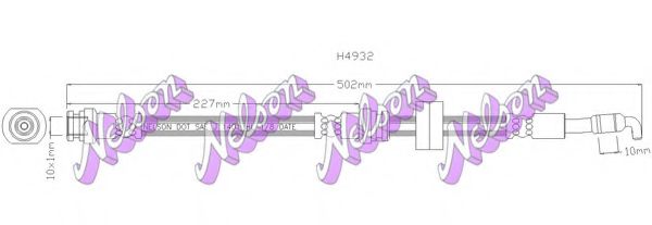 Тормозной шланг Brovex-Nelson H4932