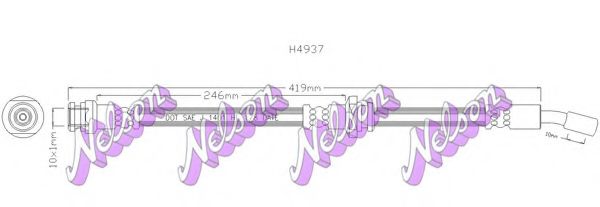 Тормозной шланг Brovex-Nelson H4937