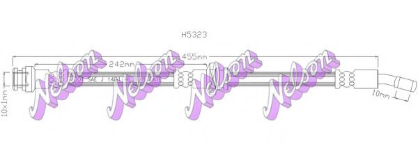 Тормозной шланг Brovex-Nelson H5323