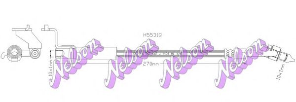 Тормозной шланг Brovex-Nelson H5531Q