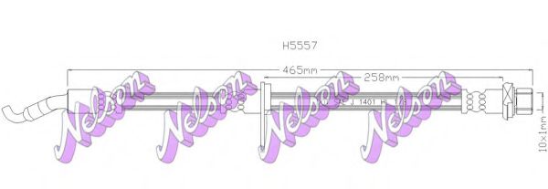 Тормозной шланг Brovex-Nelson H5557