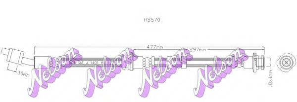 Тормозной шланг Brovex-Nelson H5570