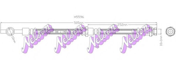 Тормозной шланг Brovex-Nelson H5596