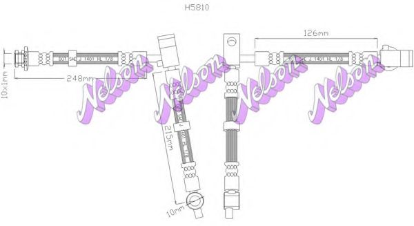 Тормозной шланг Brovex-Nelson H5810