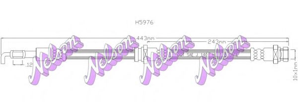 Тормозной шланг Brovex-Nelson H5976