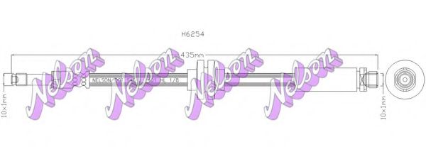 Тормозной шланг Brovex-Nelson H6254