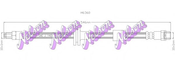 Тормозной шланг Brovex-Nelson H6360