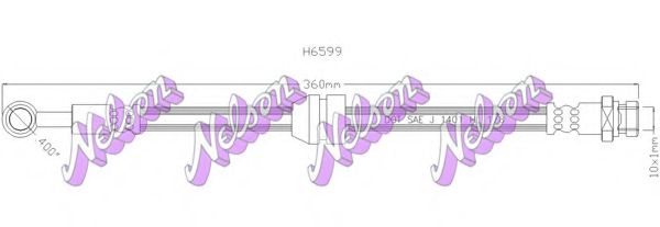 Тормозной шланг Brovex-Nelson H6599