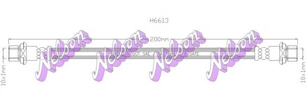 Тормозной шланг Brovex-Nelson H6613