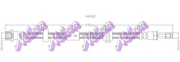 Тормозной шланг Brovex-Nelson H6682