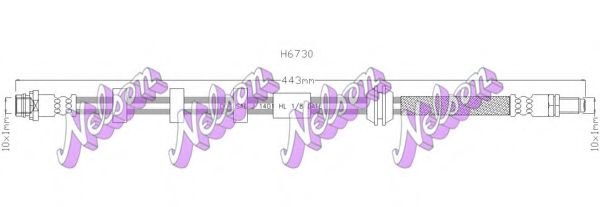 Тормозной шланг Brovex-Nelson H6730