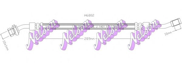 Тормозной шланг Brovex-Nelson H6802