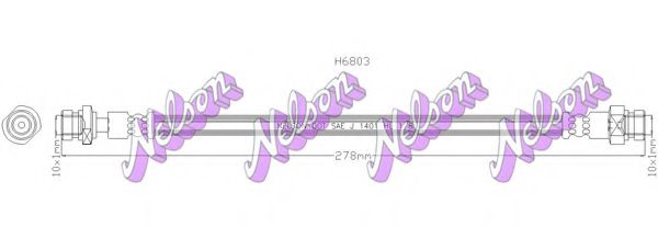 Тормозной шланг Brovex-Nelson H6803