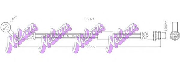 Тормозной шланг Brovex-Nelson H6874