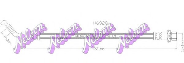 Тормозной шланг Brovex-Nelson H6928