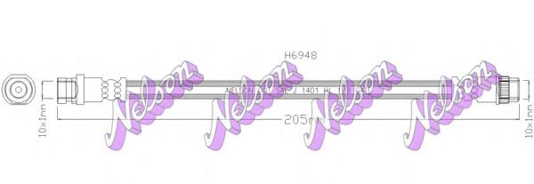Тормозной шланг Brovex-Nelson H6948