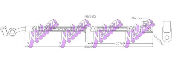 Тормозной шланг Brovex-Nelson H6983Q