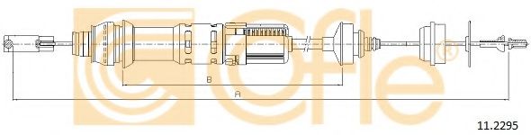 Трос, управление сцеплением COFLE 11.2295