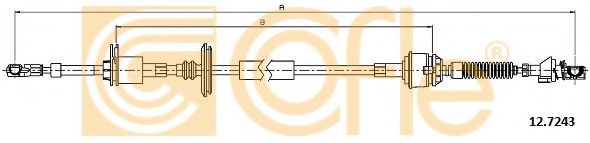 Трос, ступенчатая коробка передач COFLE 127243