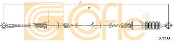 Трос, ступенчатая коробка передач COFLE 12.7265