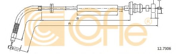 Тросик газа COFLE 127306