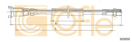 Тросик спидометра COFLE S03050
