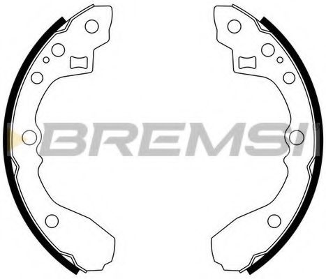 Комплект тормозных колодок BREMSI GF0778