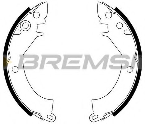 Комплект тормозных колодок BREMSI GF0812