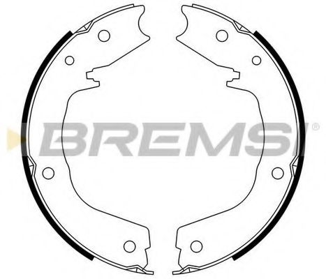 Комплект тормозных колодок BREMSI GF0831