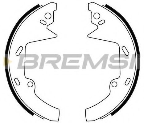 Комплект тормозных колодок BREMSI GF4567