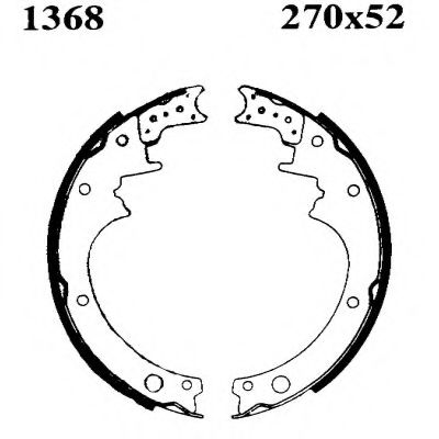 Комплект тормозов, барабанный тормозной механизм BSF 6231
