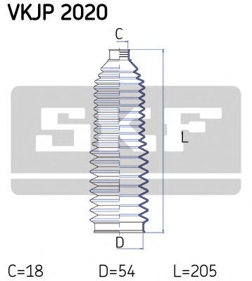 Комплект пылника, рулевое управление SKF VKJP 2020