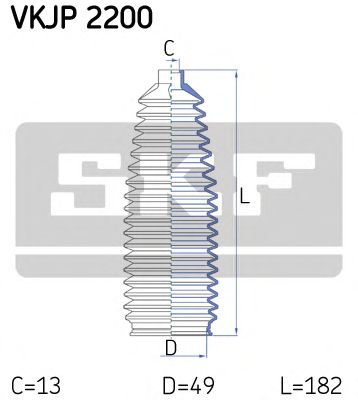 Комплект пылника, рулевое управление SKF VKJP 2200