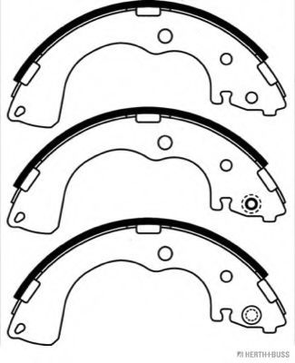 Комплект тормозных колодок HERTH+BUSS JAKOPARTS J3503042