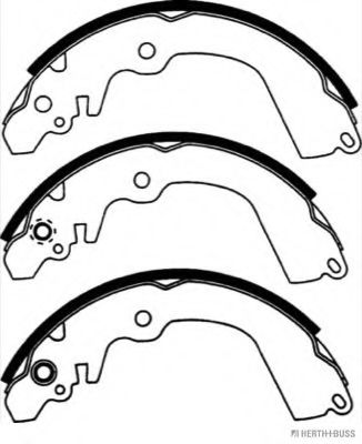 Комплект тормозных колодок HERTH+BUSS JAKOPARTS J3505005