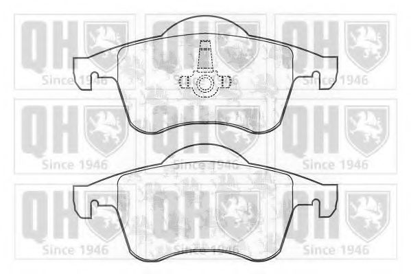 Комплект тормозных колодок, дисковый тормоз QUINTON HAZELL 23076