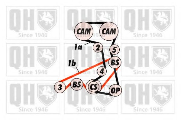 Ремень ГРМ QUINTON HAZELL QTB421