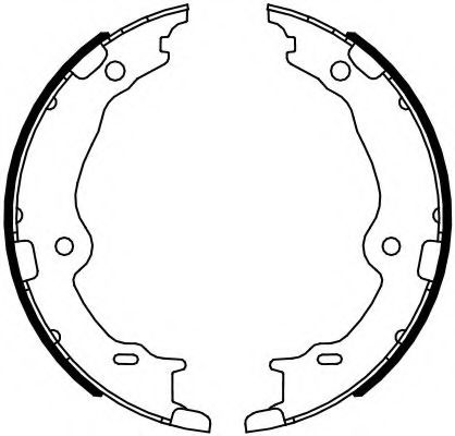 Комплект тормозных колодок, стояночная тормозная система FERODO FSB4123