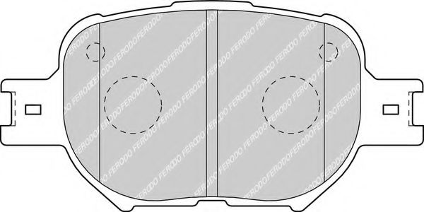 Комплект тормозных колодок, дисковый тормоз FERODO FDB1528