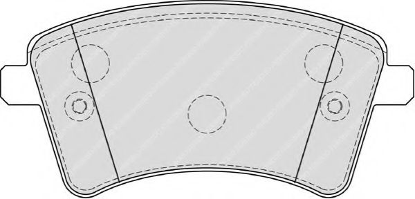 Комплект тормозных колодок, дисковый тормоз FERODO FDB4185