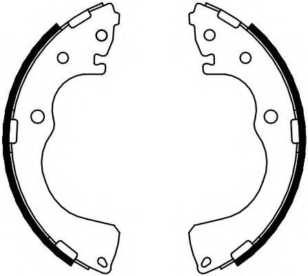 Комплект тормозных колодок FERODO FSB610