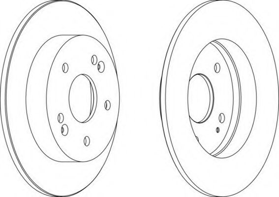 Тормозной диск FERODO DDF1483