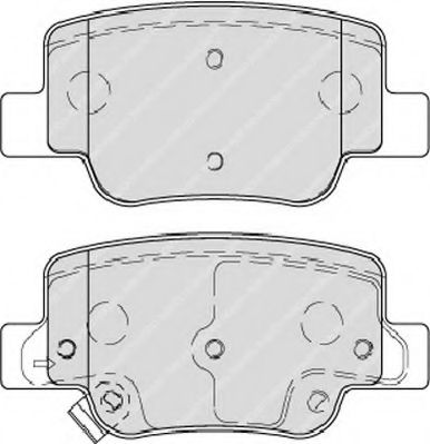 Комплект тормозных колодок, дисковый тормоз FERODO FSL4275