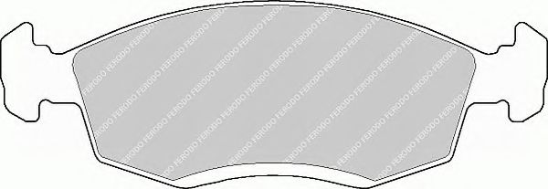 Комплект тормозных колодок, дисковый тормоз FERODO FSL579