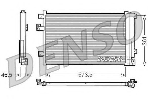 Конденсатор, кондиционер DENSO DCN09084