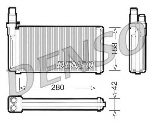 Теплообменник, отопление салона DENSO DRR09020